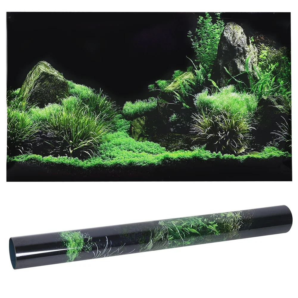 Marine Aquarium Aquascape - Achtergrond Voor Aquarium 3d Sticker Poster