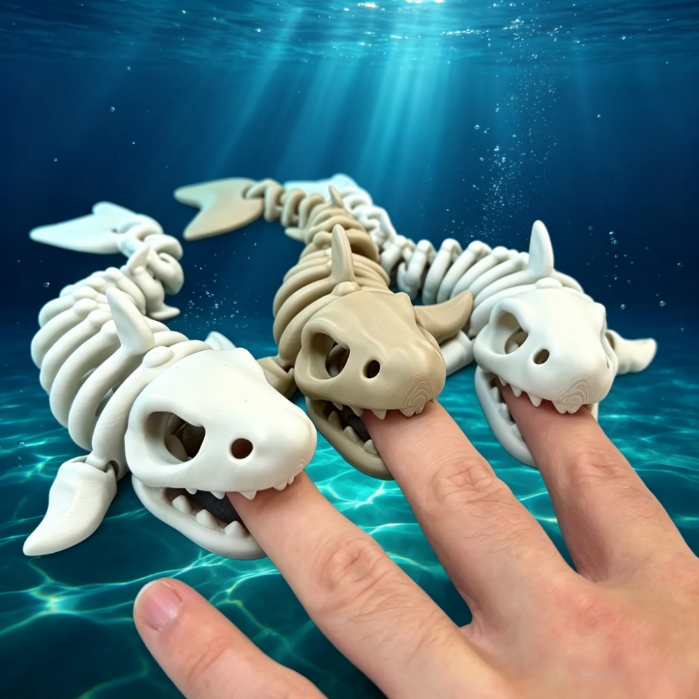 Marine Aquarium Aquascape - Haaienskelet Aquariumdecoratie Gearticuleerd ornament Reptielen Visbak