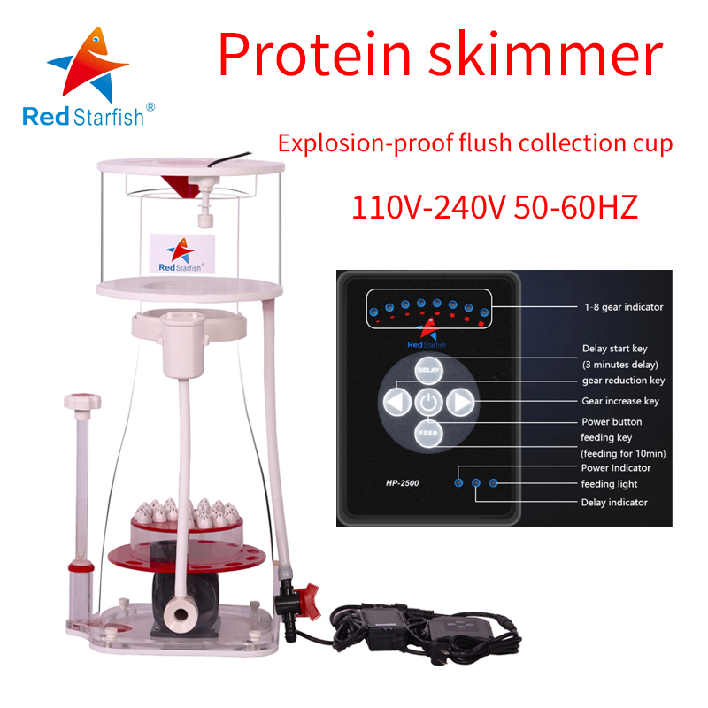 Marine Aquarium Filter Media - 110-240V Rode Zeester Aquarium Interne Eiwit