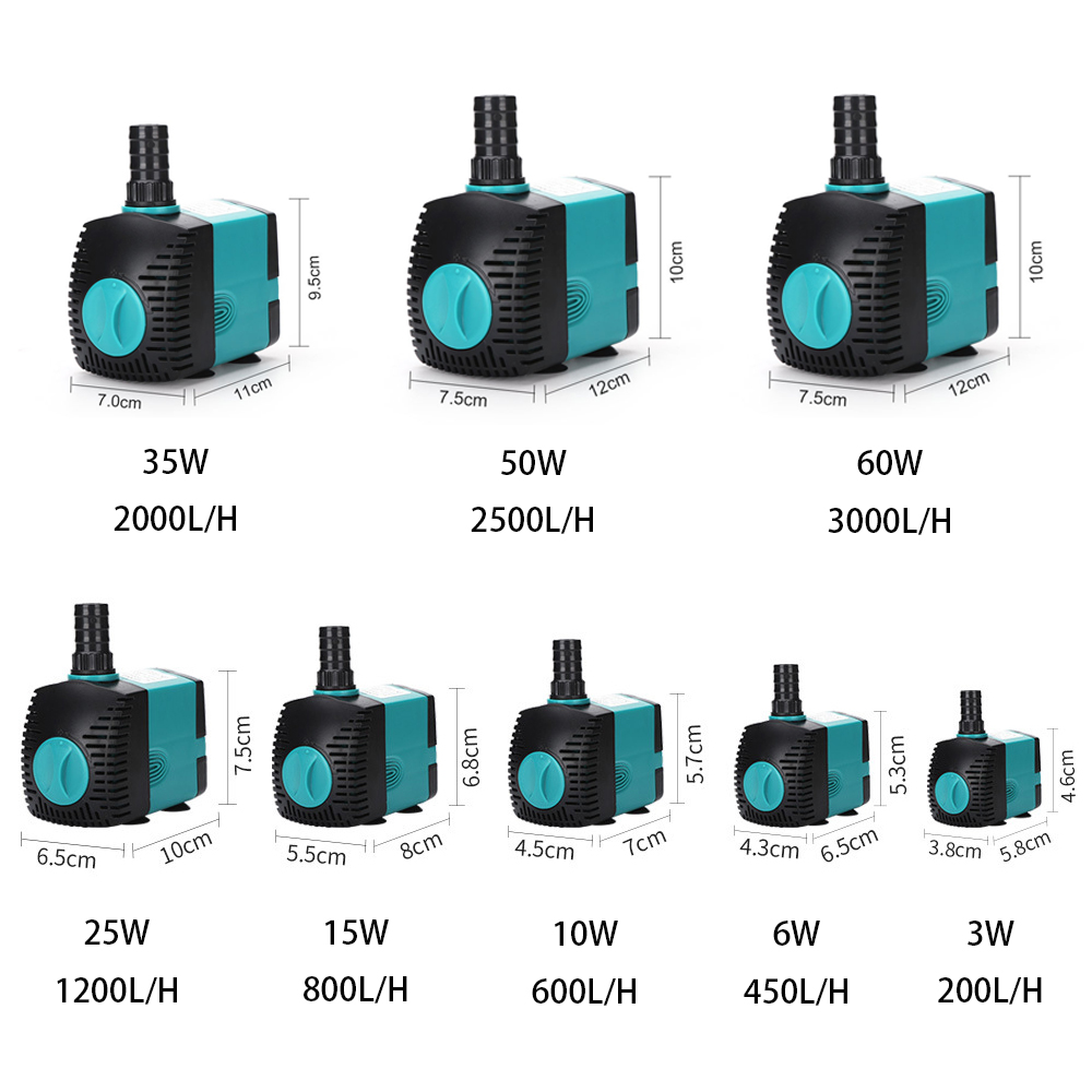Marine Aquarium Nano - Ultrastille 3/6/10/15/25/35/50/60W Dompelpomp Fontein Pomp Filter