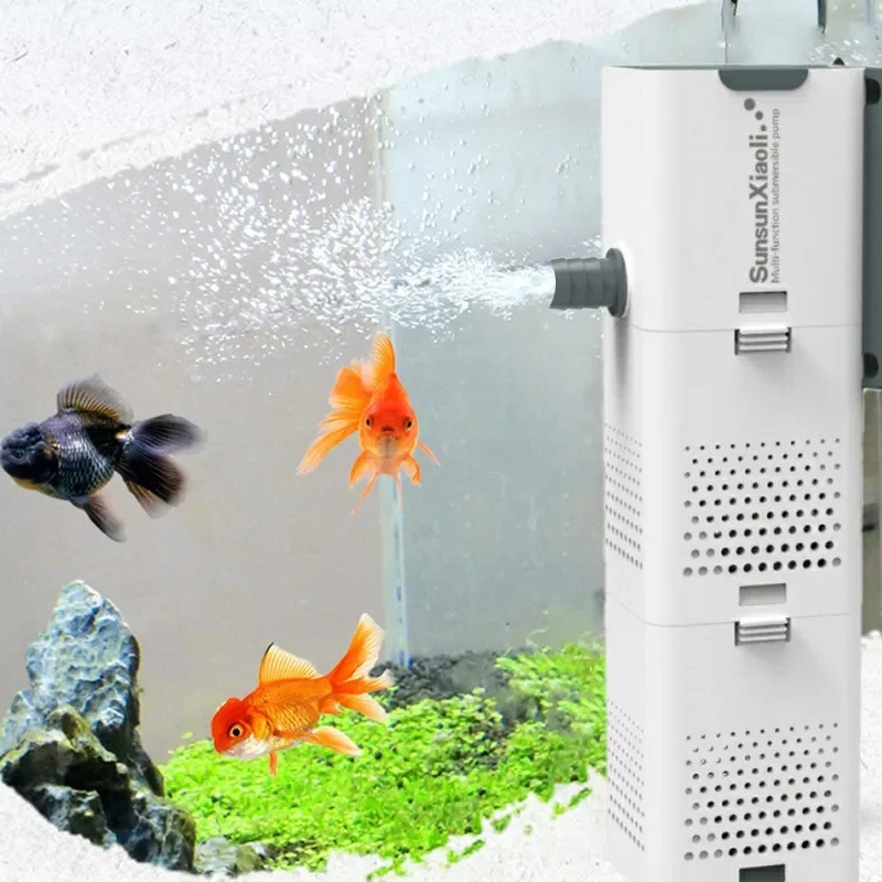Marine Aquarium Nano - 3-in-1 aquariumfilterpomp Aquarium luchtpomp Golfpomp Aquarium