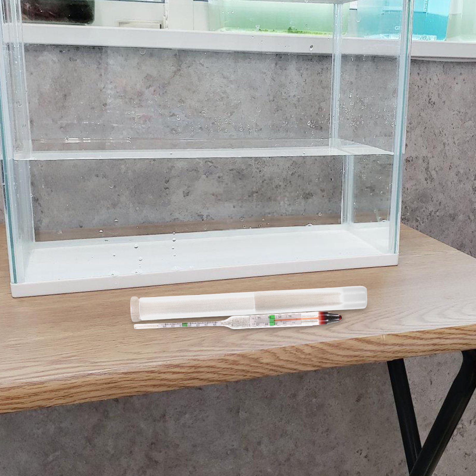 Marine Aquarium Water Testing - 1Set Betrouwbare Zoutgehalte Hydrometer Glazen Behuizing