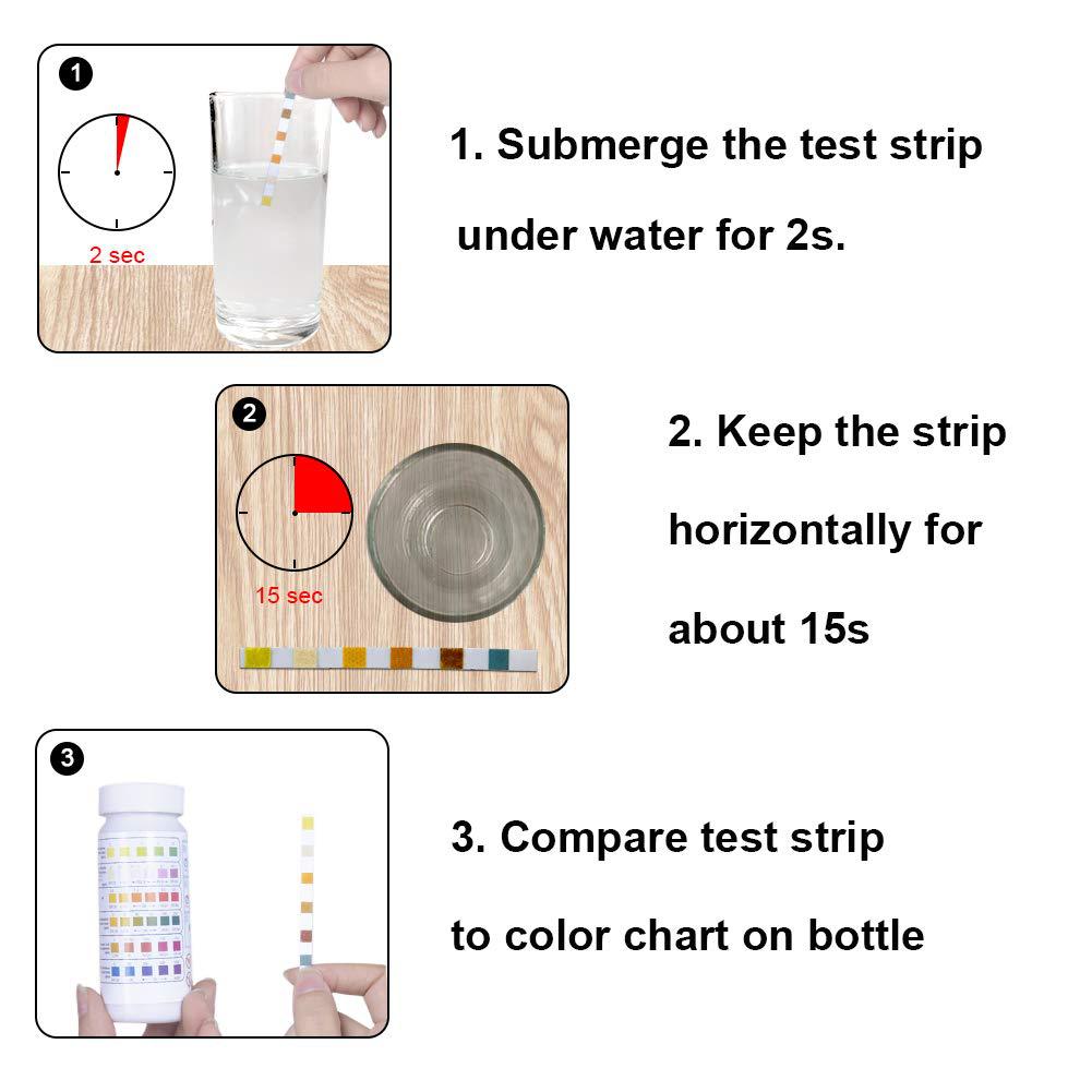 6-in-1 zwembadwater teststrips - Marine Aquarium Water Testing recensie en prijs