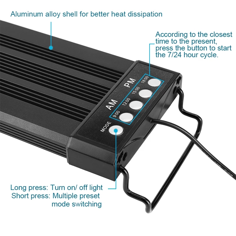 Aquarium Led Verlichting 24/7  - Marine Aquarium Hours recensie en prijs