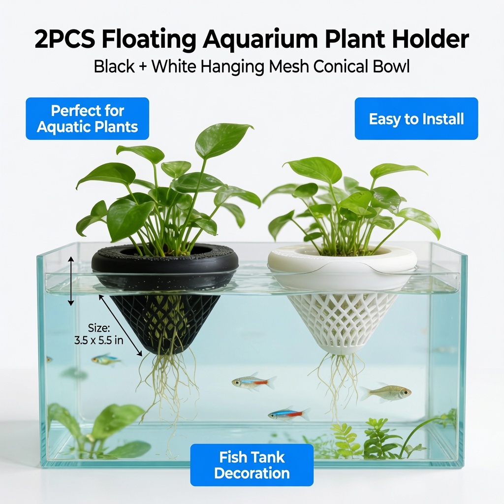 2 stuks drijvende aquariumplan - Marine Aquarium Aquascape recensie en prijs