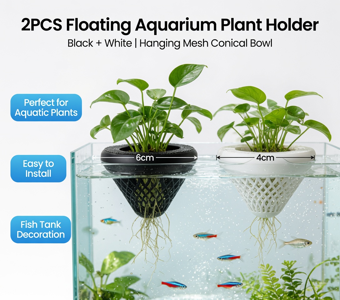 2 stuks drijvende aquariumplan - Marine Aquarium Aquascape recensie en prijs