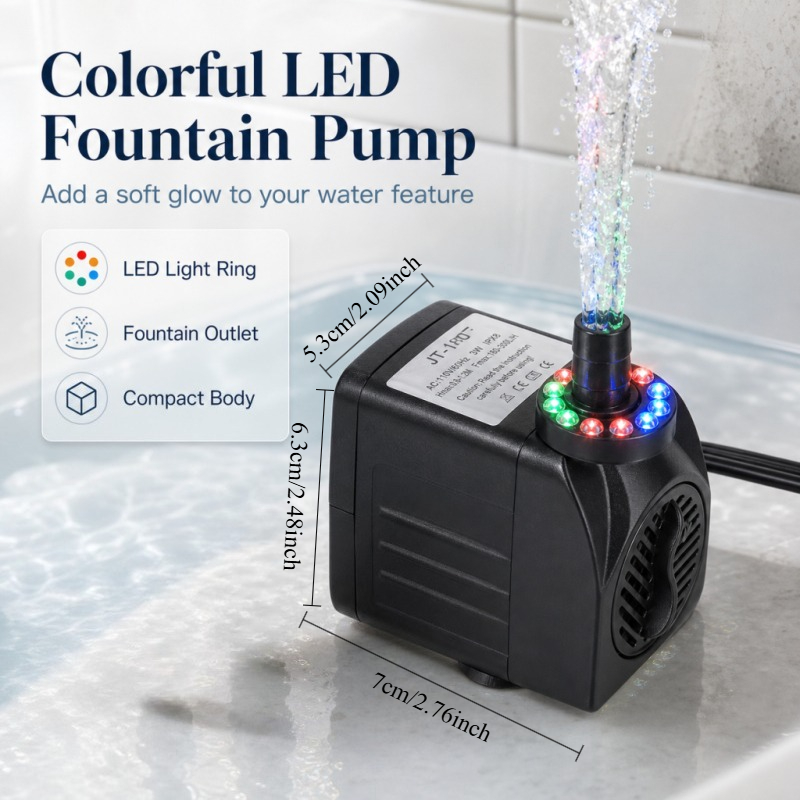 16W LED-lichtfonteinpomp Aquar - Marine Aquarium Nano recensie en prijs