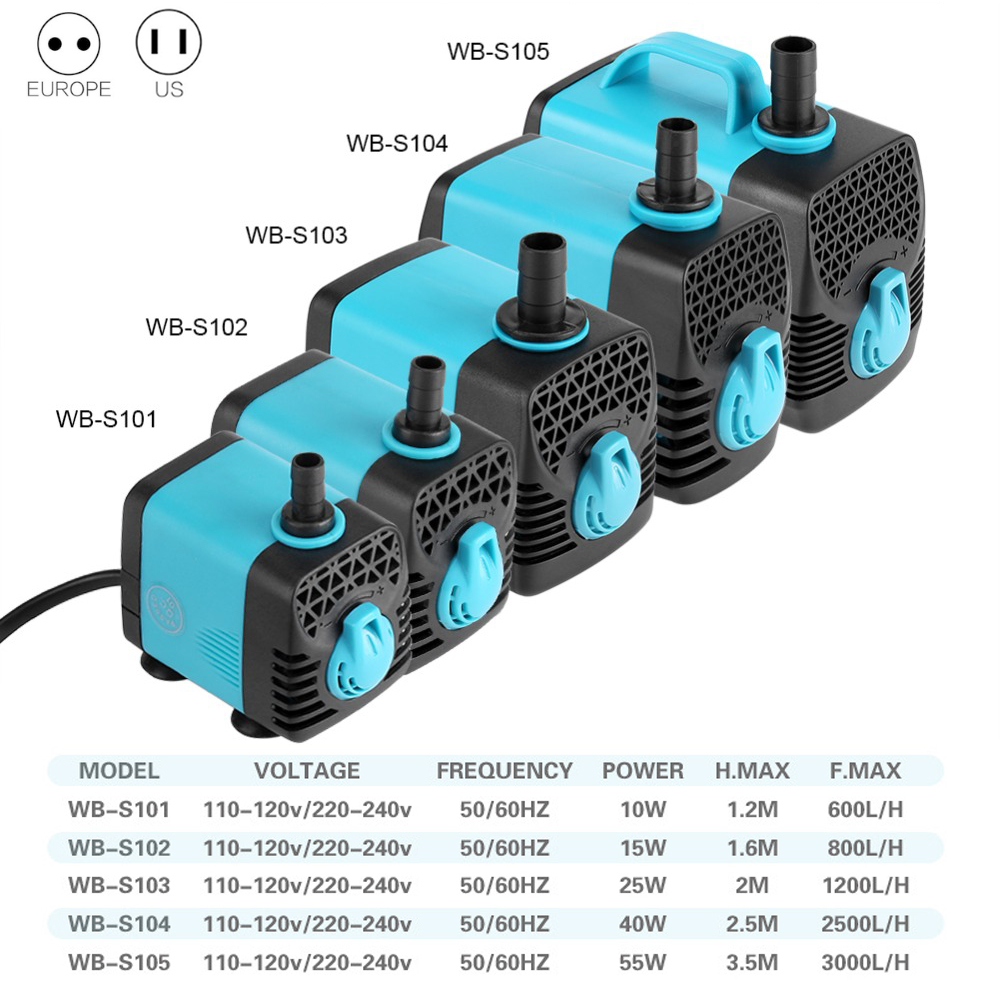 220V Ultra Stille Dompelpomp F - Marine Aquarium Nano recensie en prijs