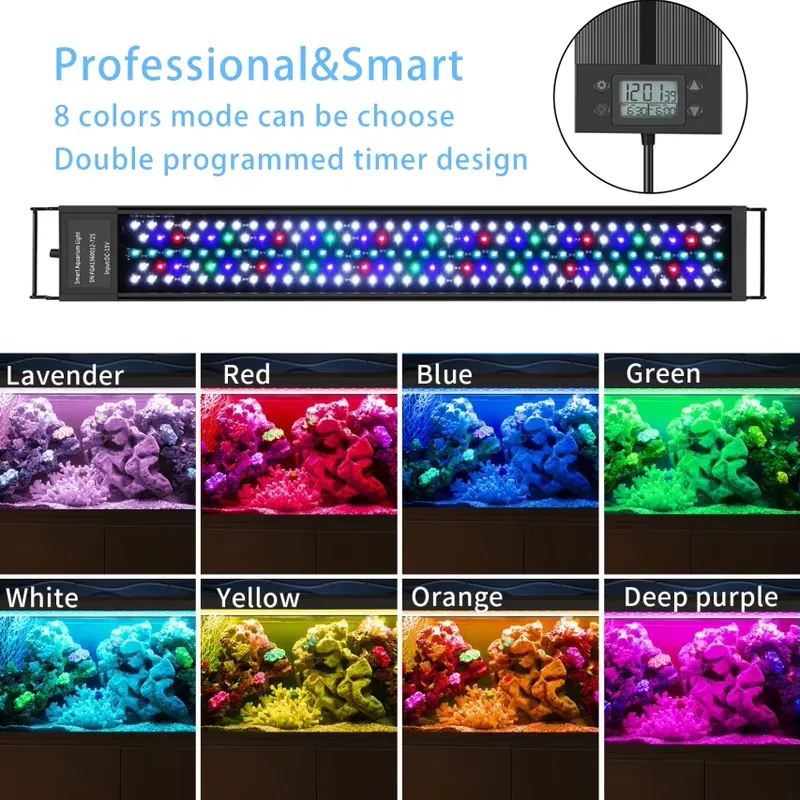 30cm 12inch Aquarium LED WRGB  - Marine Aquarium Hours recensie en prijs