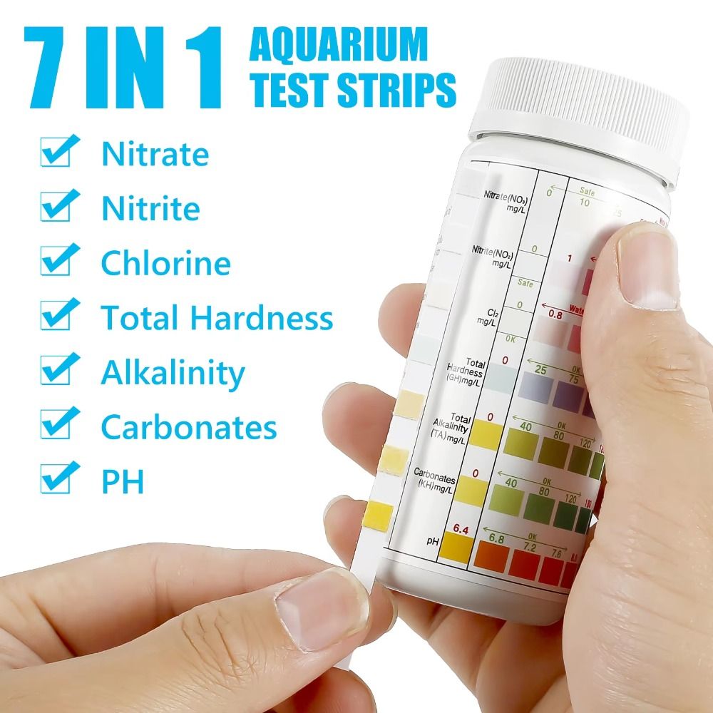 7 in 1 100 Stuks Aquarium Test - Marine Aquarium Water Testing recensie en prijs